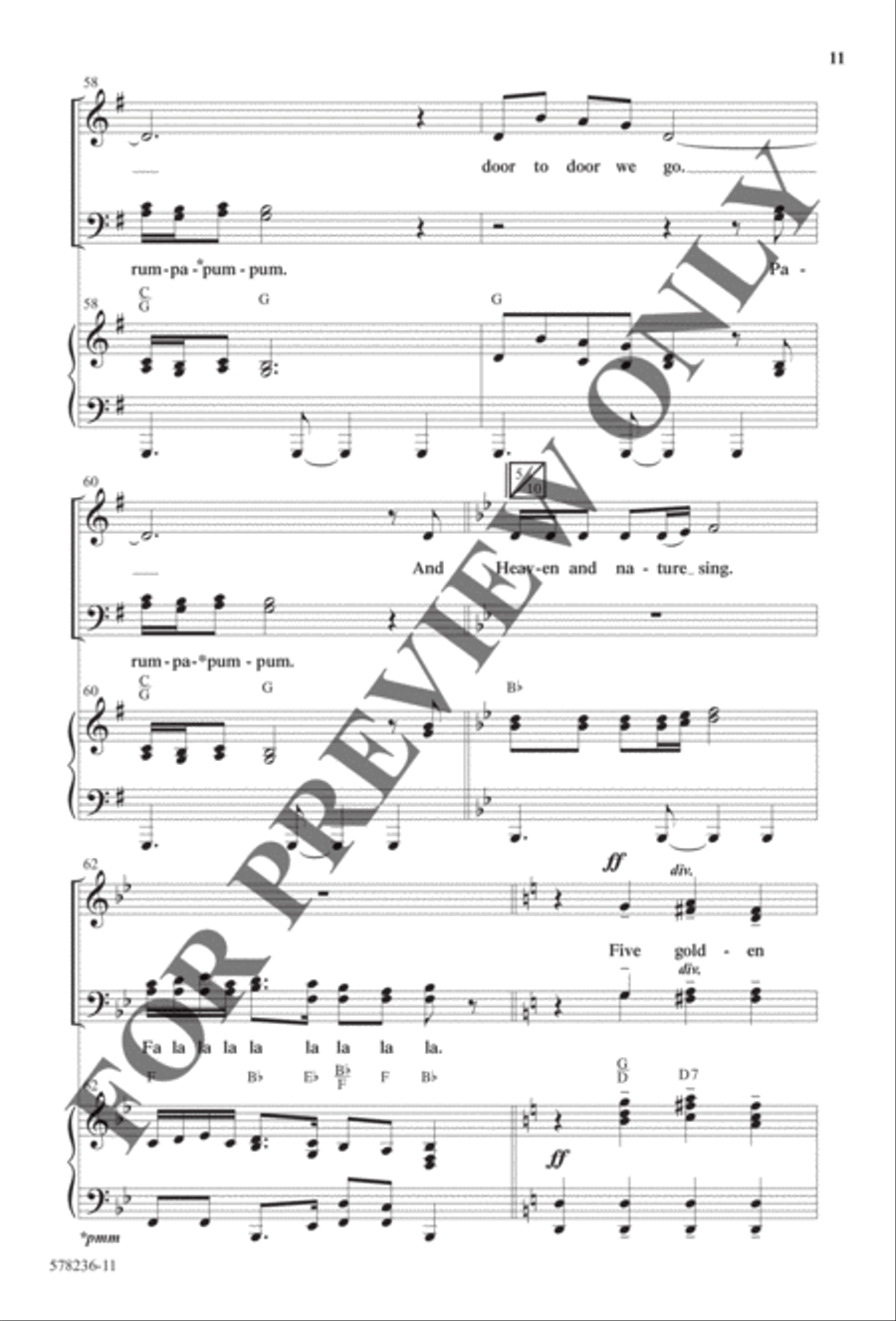 Here We Come a'Caroling - Anthem Choir scores gallery preview page 10