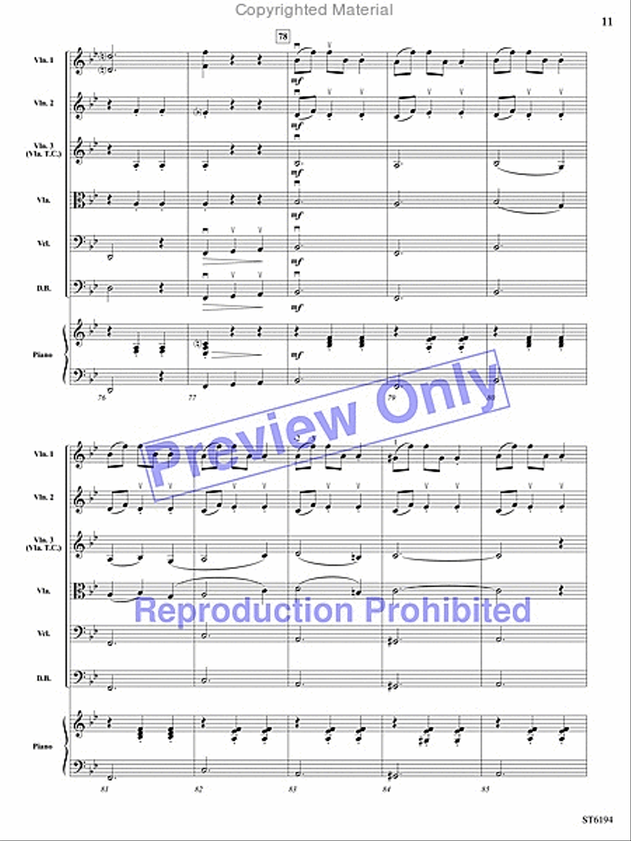 Sleeping Beauty Waltz String Orchestra scores gallery preview page 10
