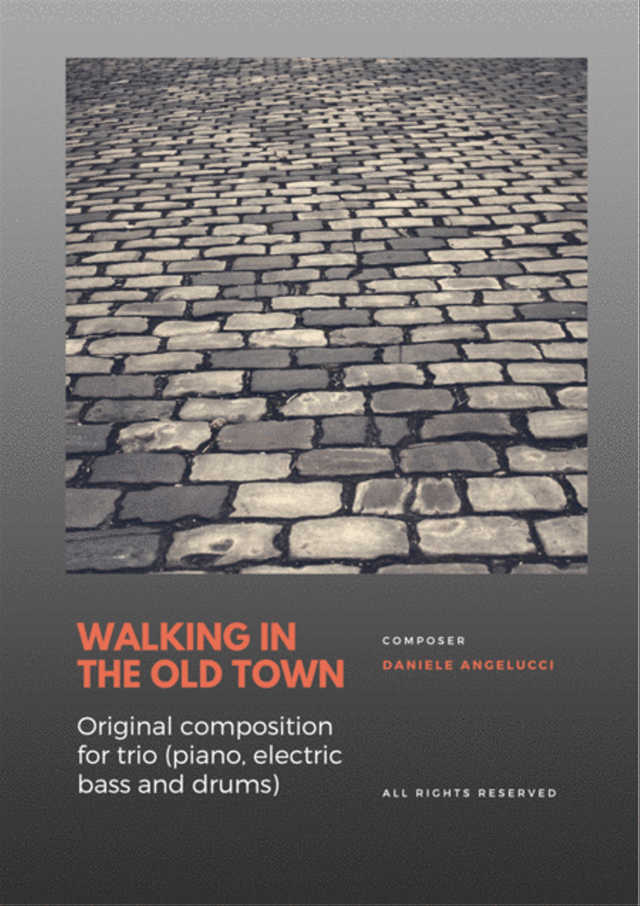 WALKING IN THE OLD TOWN (FOR TRIO) Jazz Ensemble scores gallery preview page 1