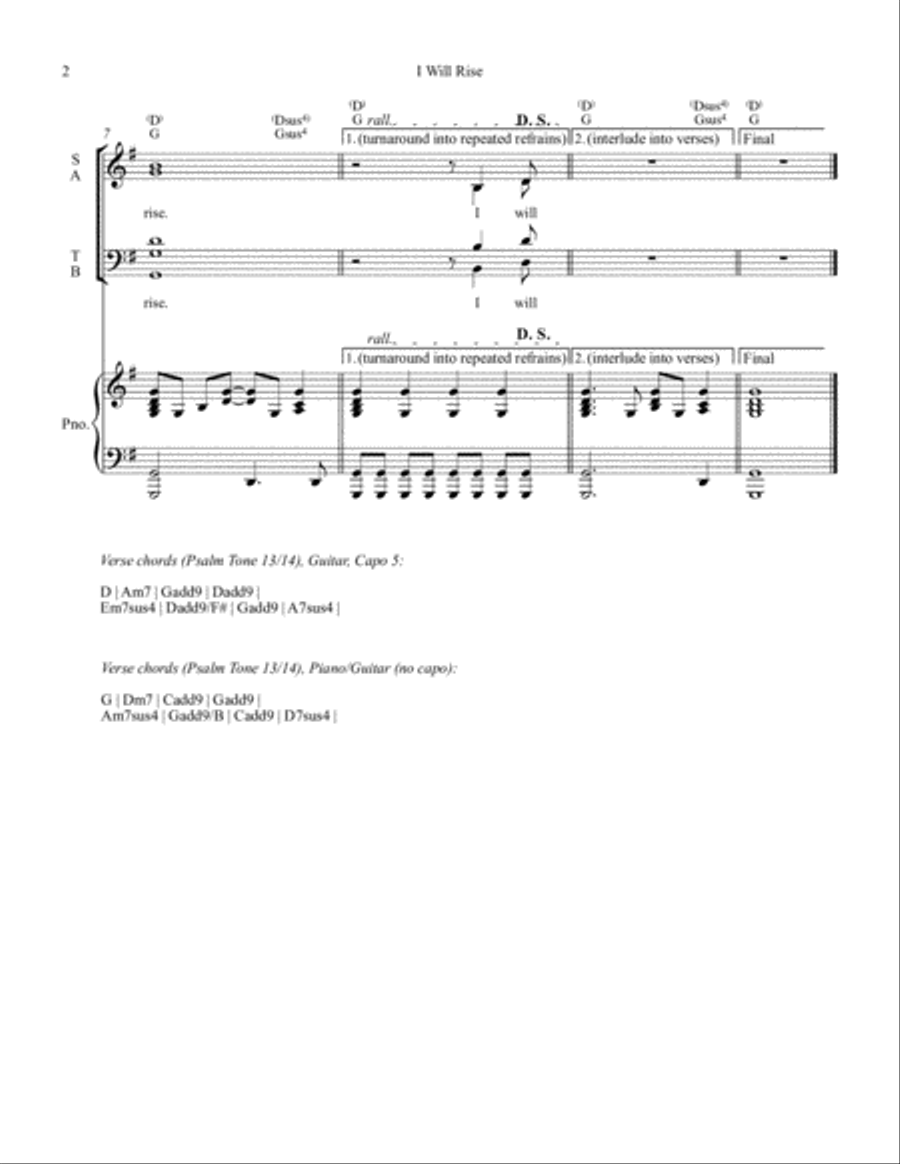 I Will Rise (Ps. 51) [Octavo - Complete Package] 4-Part scores gallery preview page 4