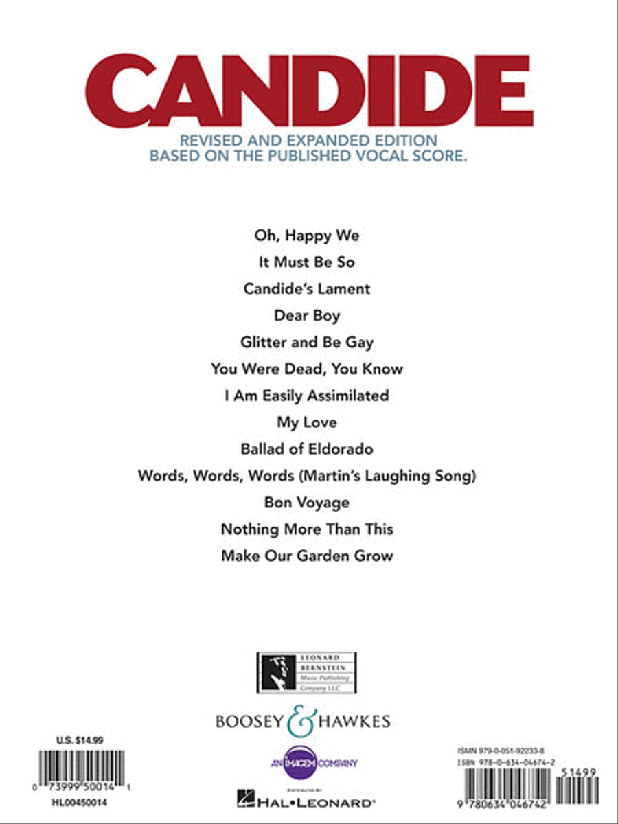 Candide – Vocal Selections Piano, Vocal scores gallery preview page 2