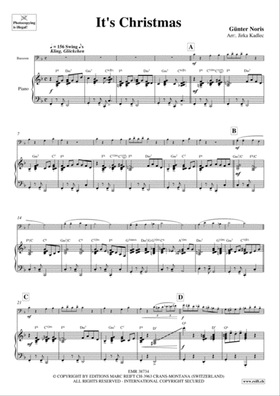 It's Christmas Bassoon Solo scores gallery preview page 3
