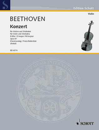 Book cover for Concerto D Major, Op. 61