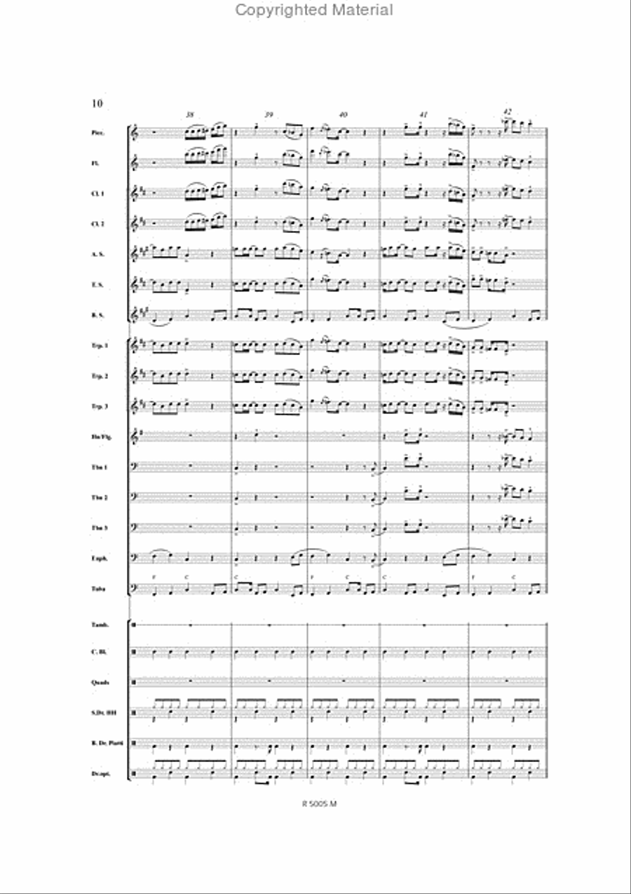 Think Think Marching Band scores gallery preview page 11