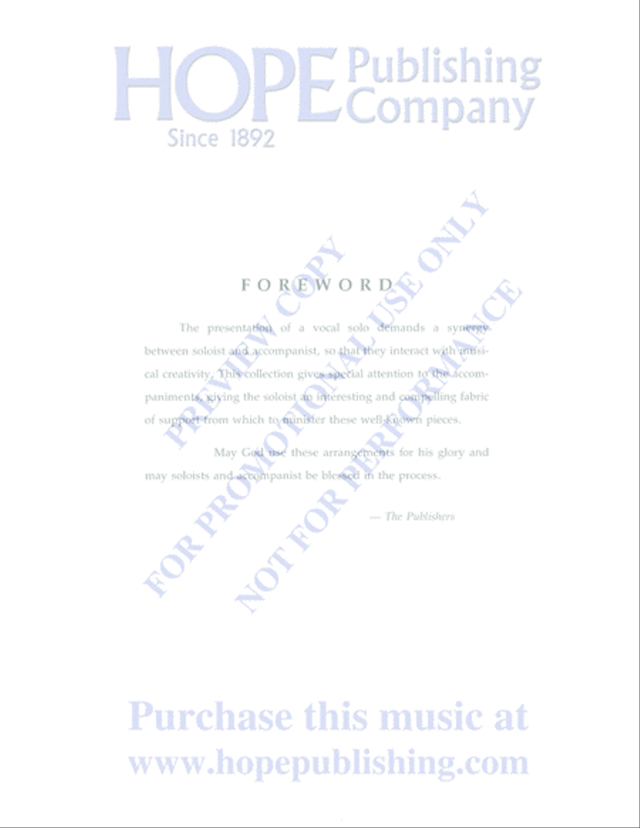 Seven Sacred Vocal Solos High Voice scores gallery preview page 3