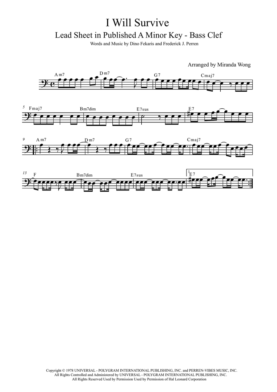 I Will Survive Small Ensemble scores gallery preview page 1