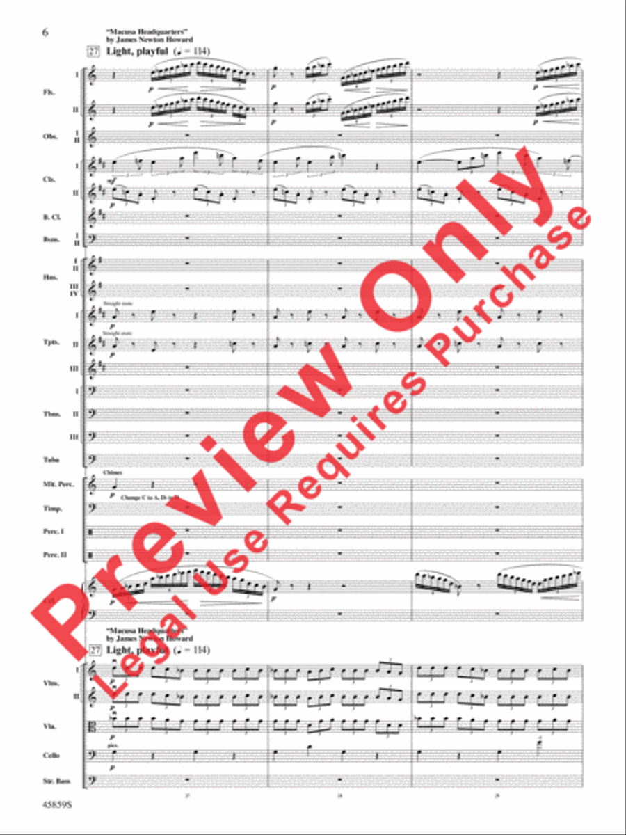 Fantastic Beasts and Where to Find Them Full Orchestra scores gallery preview page 6
