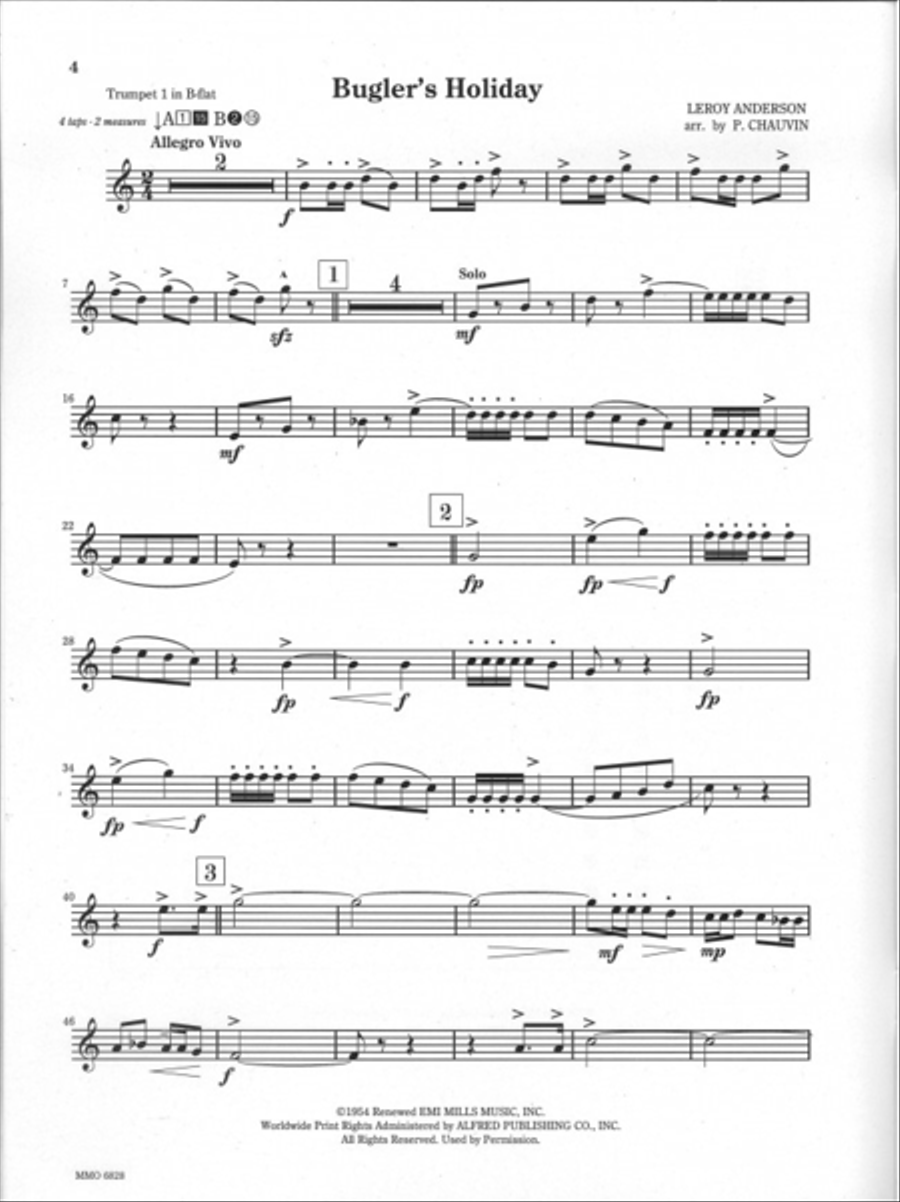 Pacific Coast Horns, Volume 1 - Bugler's Holiday Horn scores gallery preview page 2
