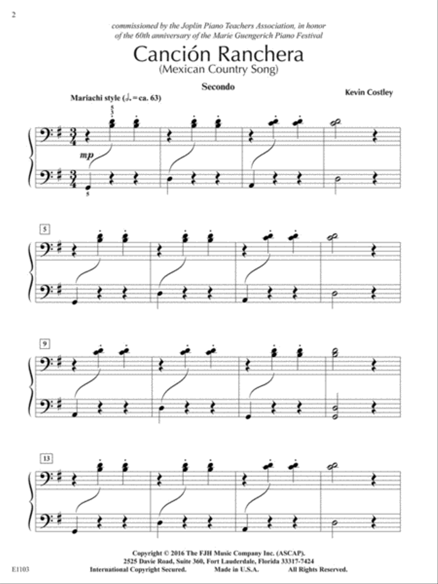 Canción Ranchera Small Ensemble scores gallery preview page 3