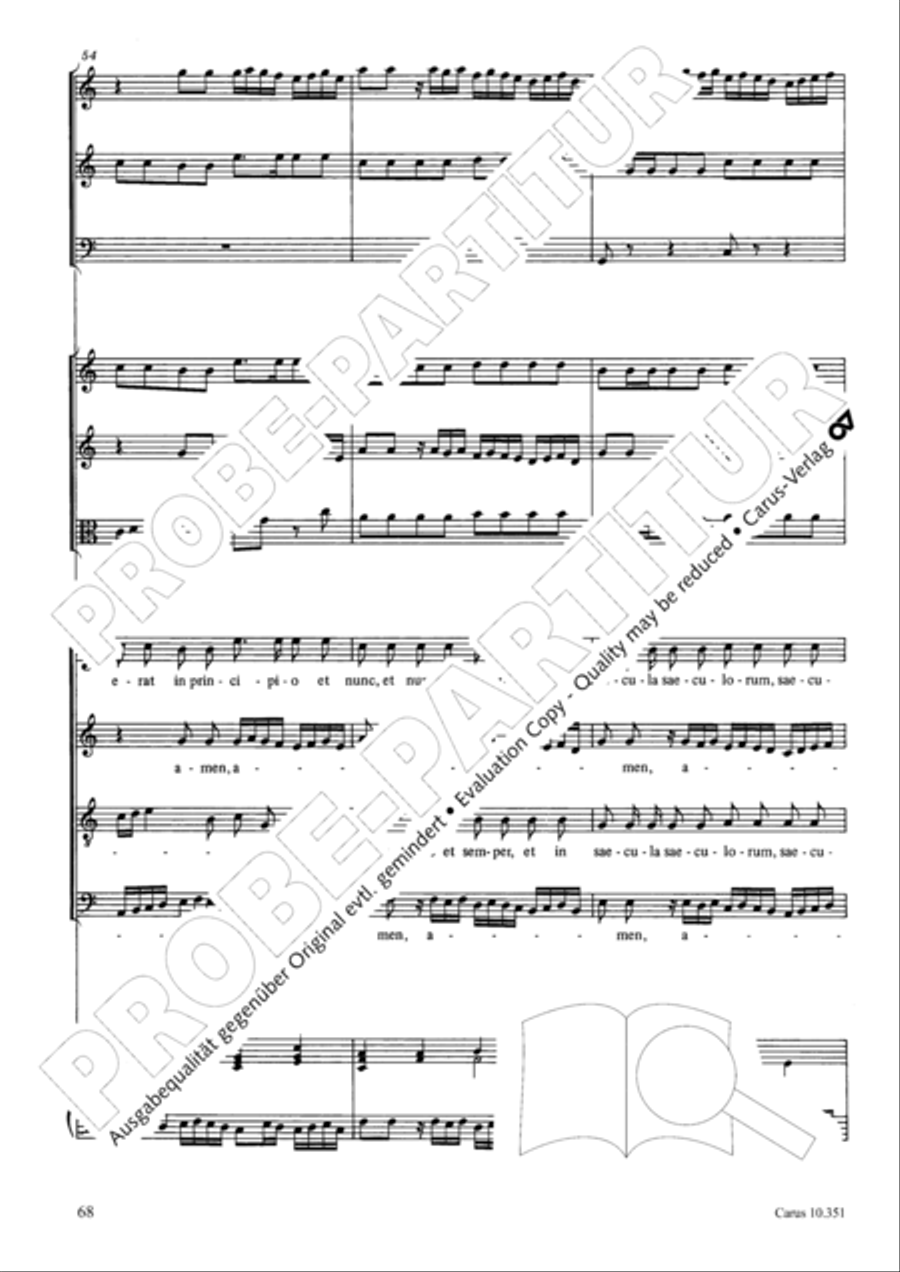 Magnificat Magnificat 4-Part scores gallery preview page 69