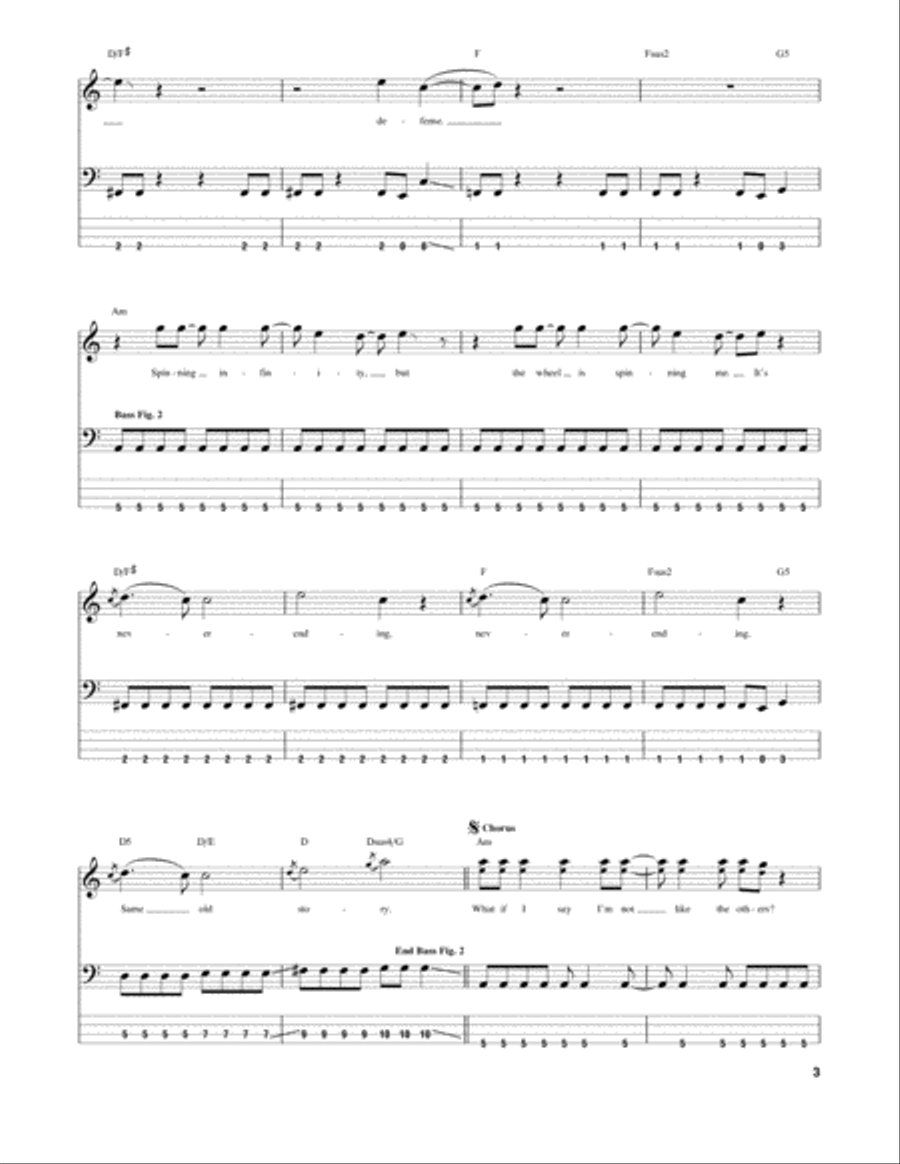The Pretender Guitar Tablature scores gallery preview page 3