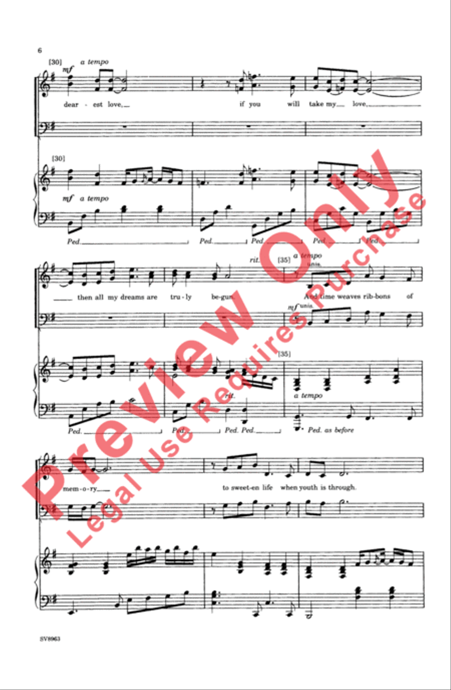 With You 4-Part scores gallery preview page 6