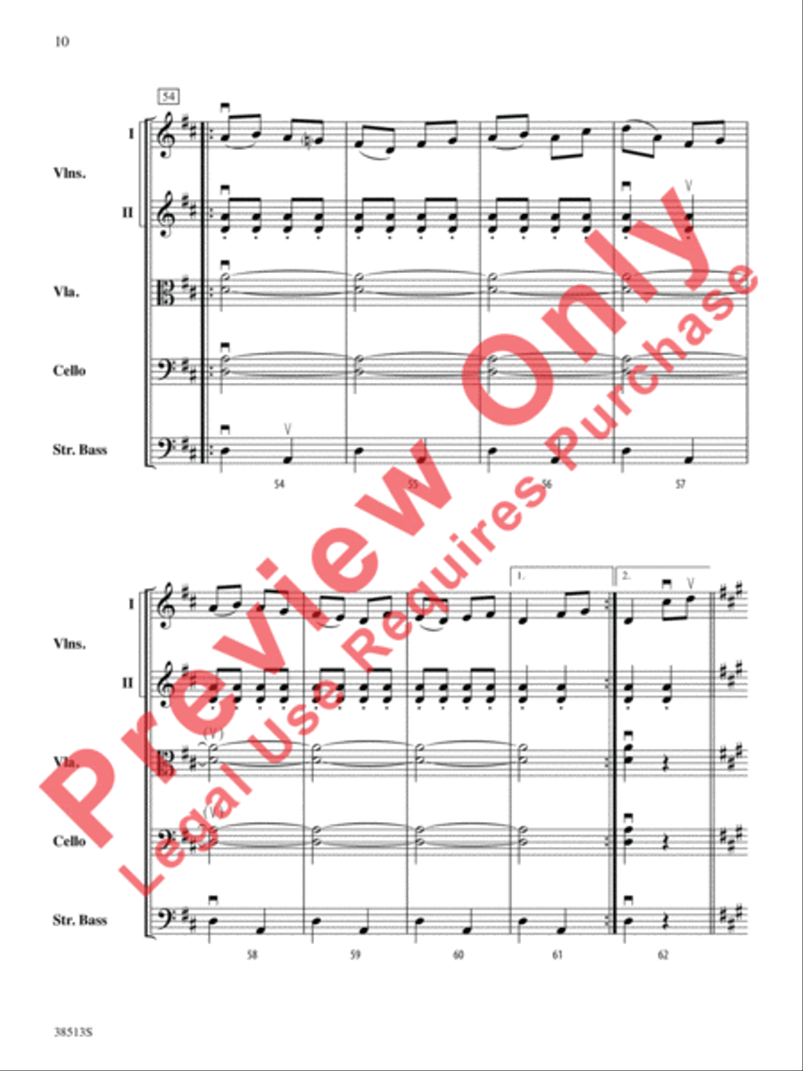 American Fiddle Triptych String Orchestra scores gallery preview page 11