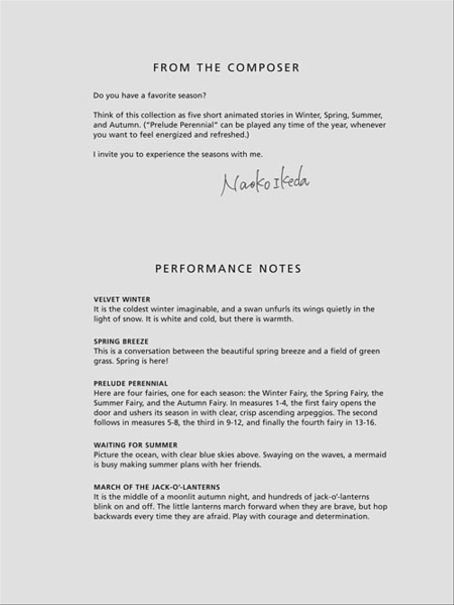 Seasonal Scenes at the Piano Easy Piano scores gallery preview page 3