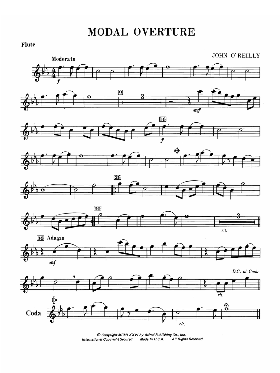 Modal Overture: Flute