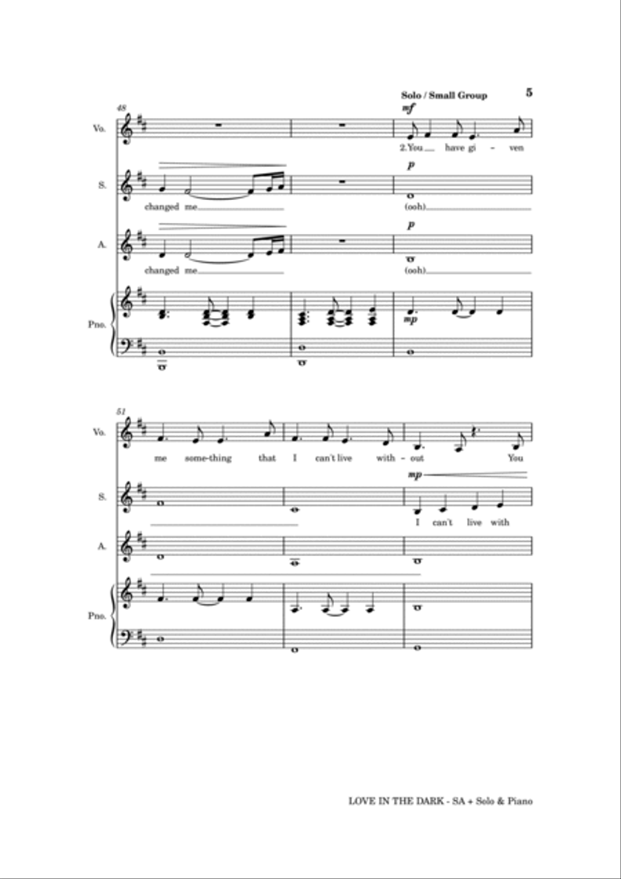 Love In The Dark SA scores gallery preview page 5