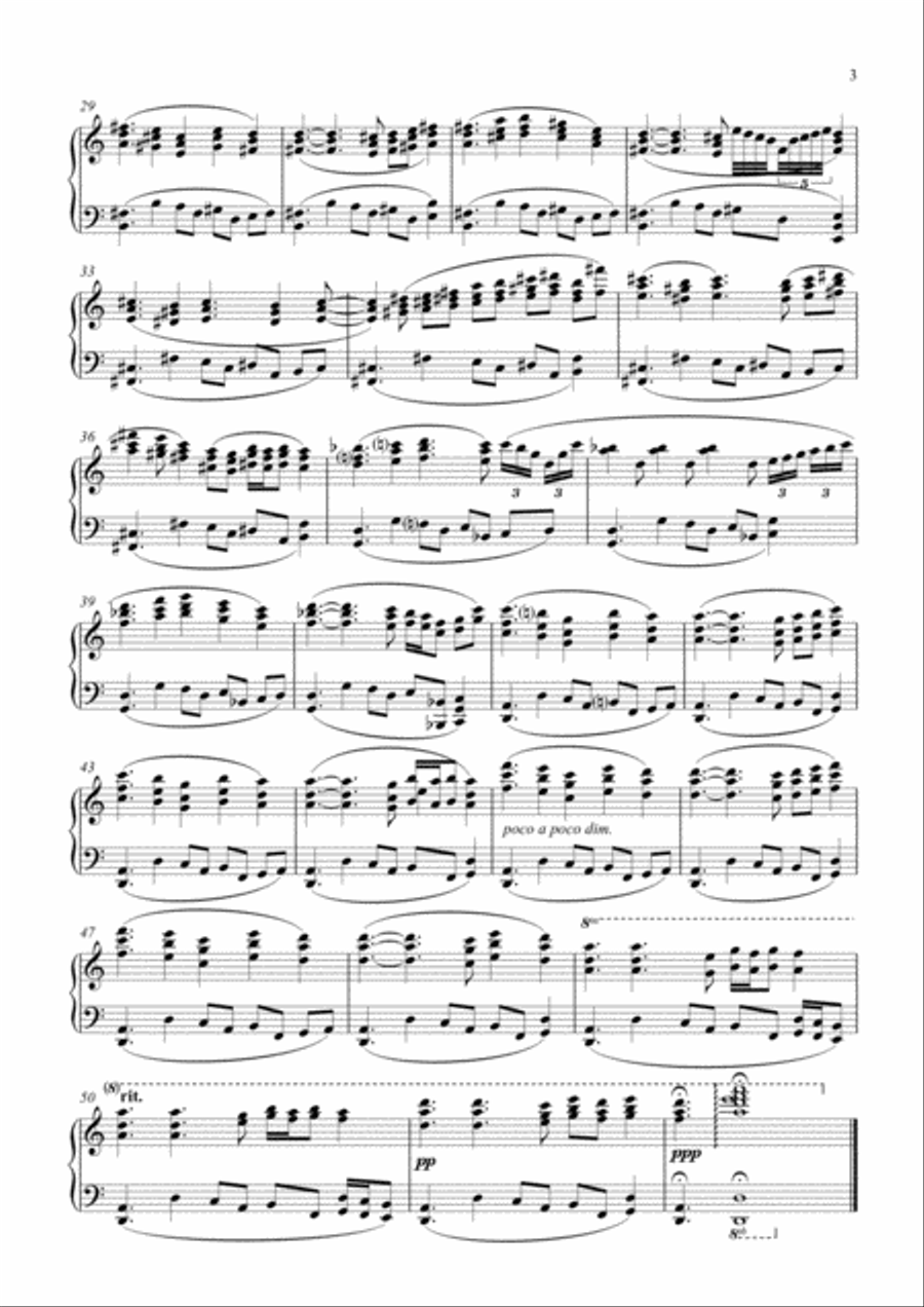 '4 piano miniatures' Piano Solo scores gallery preview page 3