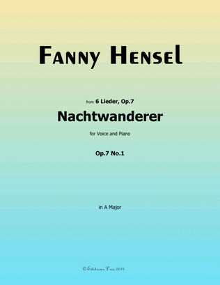 Nachtwanderer, by Fanny Hensel, in A Major