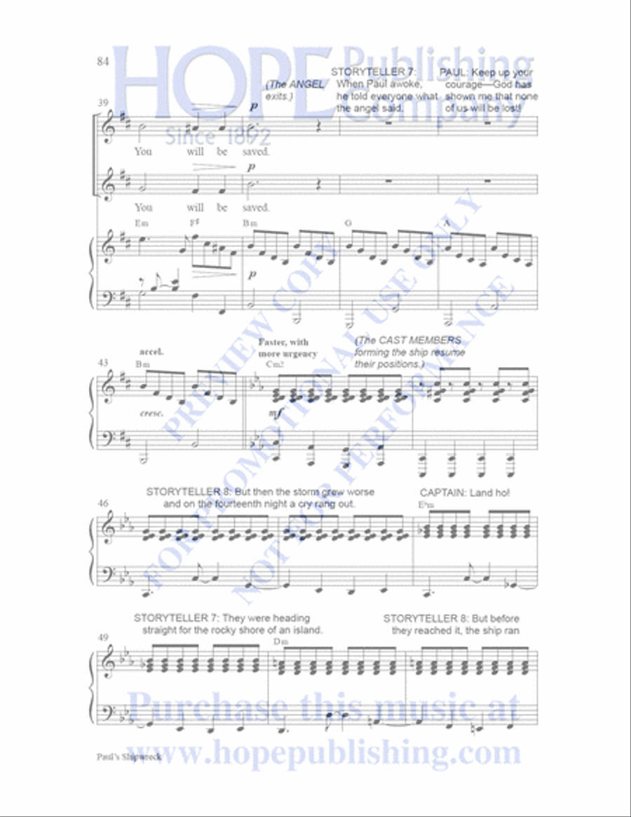 Sailor's Bible Children's Choir scores gallery preview page 85
