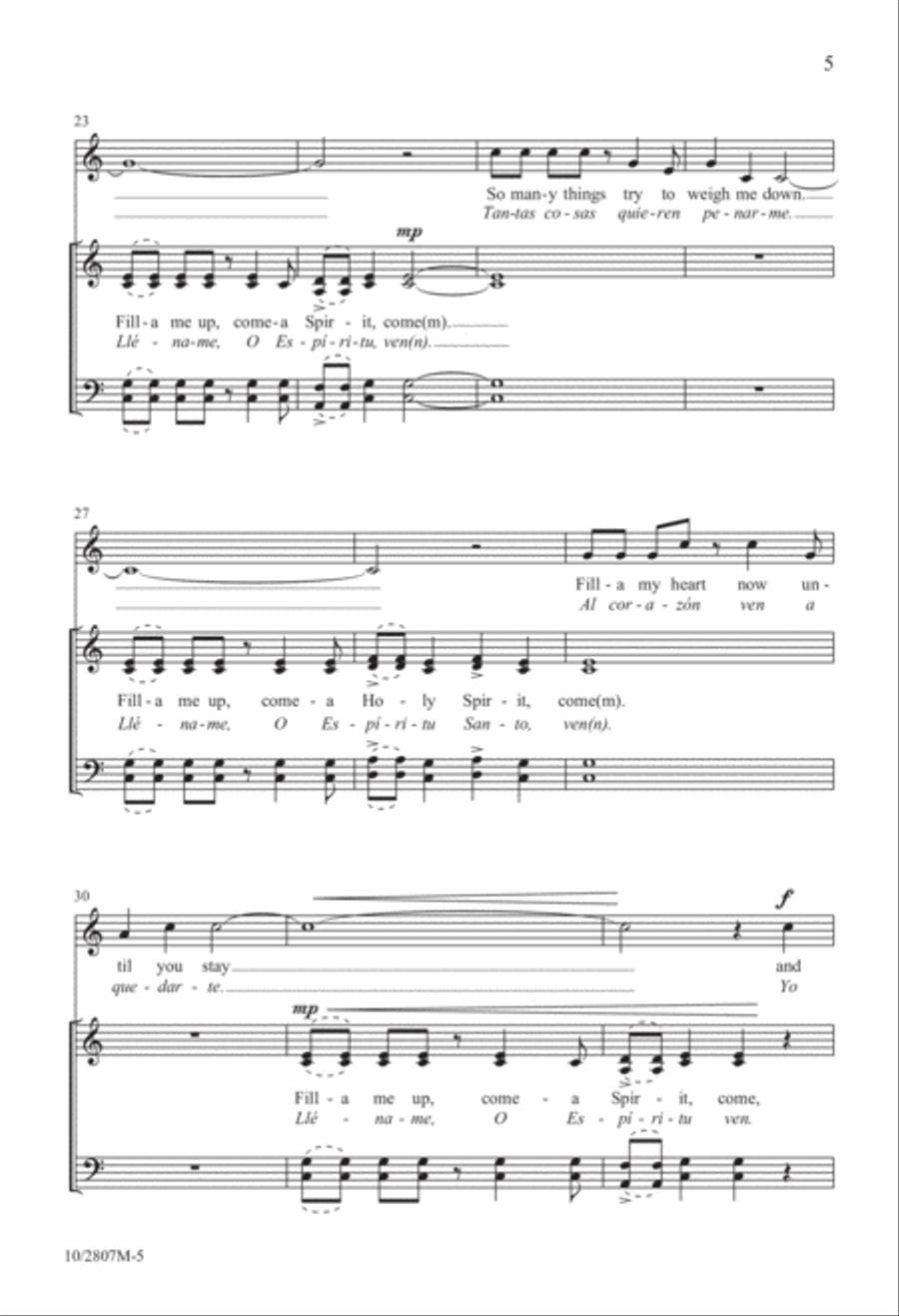 Fill-a Me Up! Fill-a Me Up! 4-Part scores gallery preview page 5