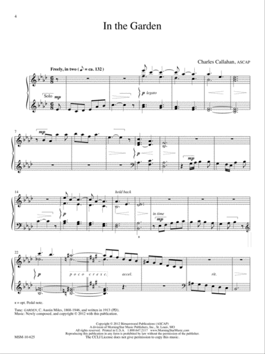 Gospel Music for Manuals Organ scores gallery preview page 3