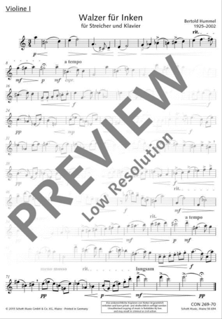 Walzer für Inken String Orchestra scores gallery preview page 3