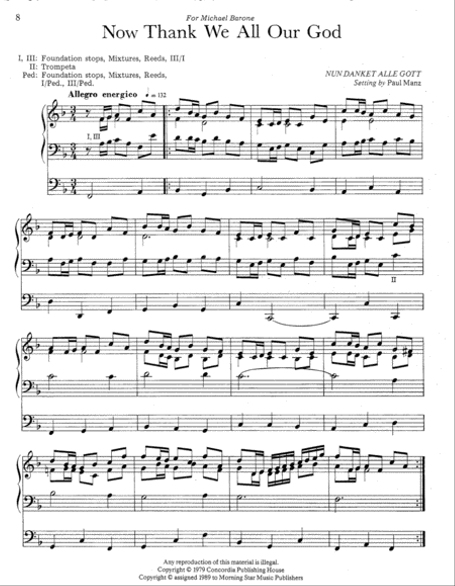Five Hymn Improvisations for Weddings and General Use Organ scores gallery preview page 5