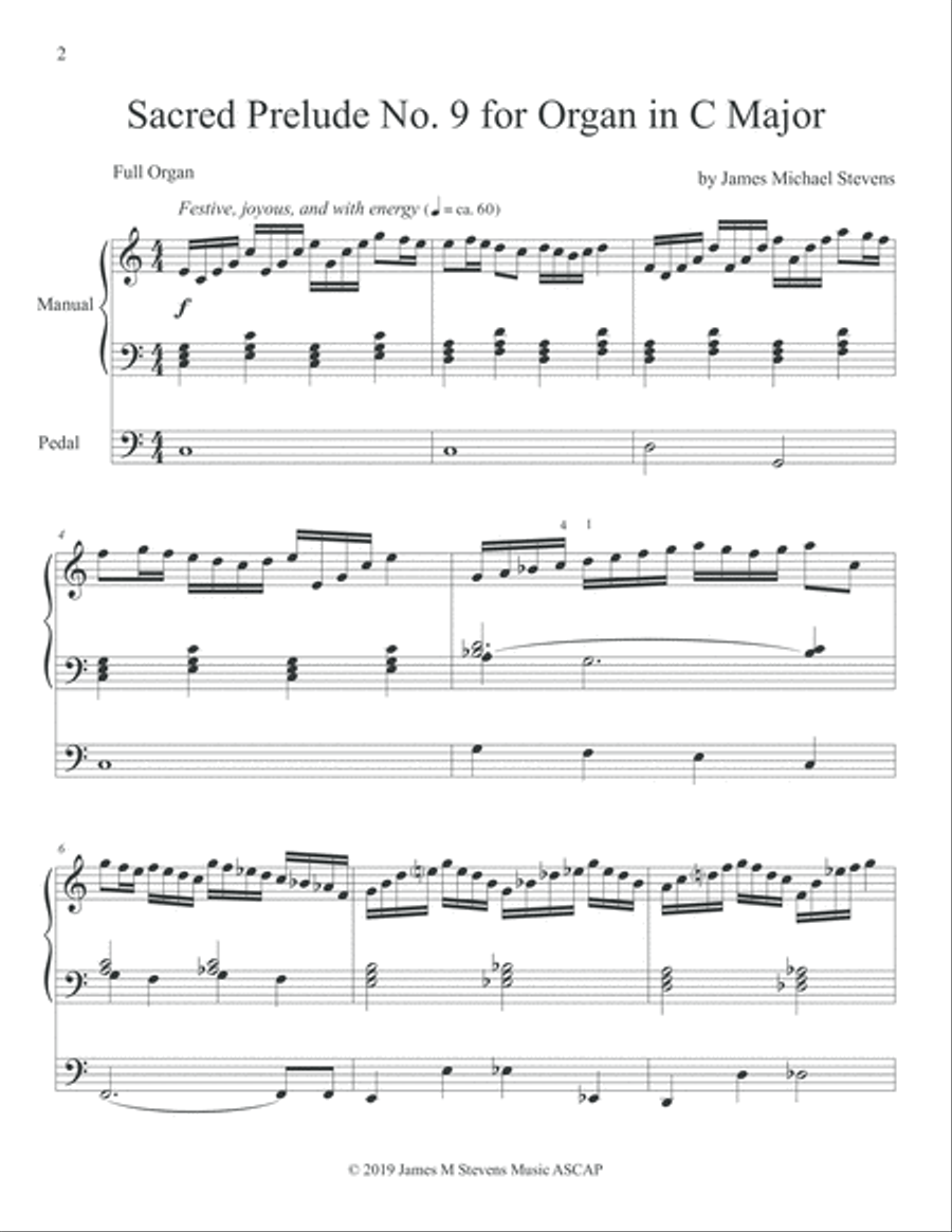Sacred Preludes for Organ, Nos. 9-12, Vol. III Organ Solo scores gallery preview page 2