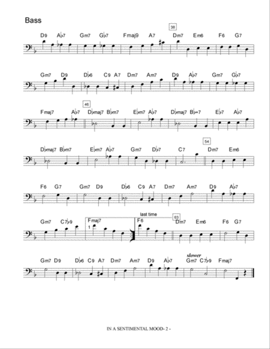 In A Sentimental Mood Jazz Ensemble scores gallery preview page 5
