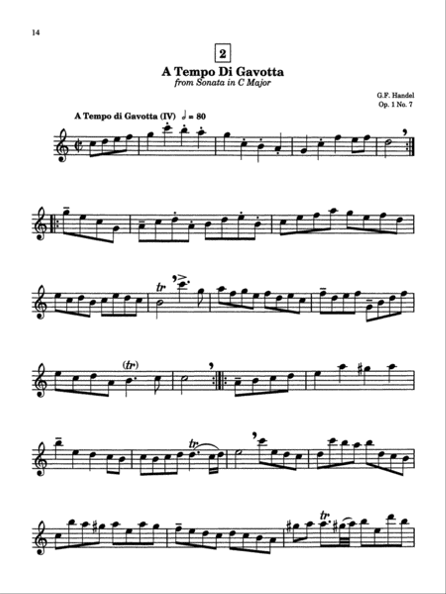 Suzuki Recorder School (Alto Recorder), Volume 4 Alto Recorder scores gallery preview page 24