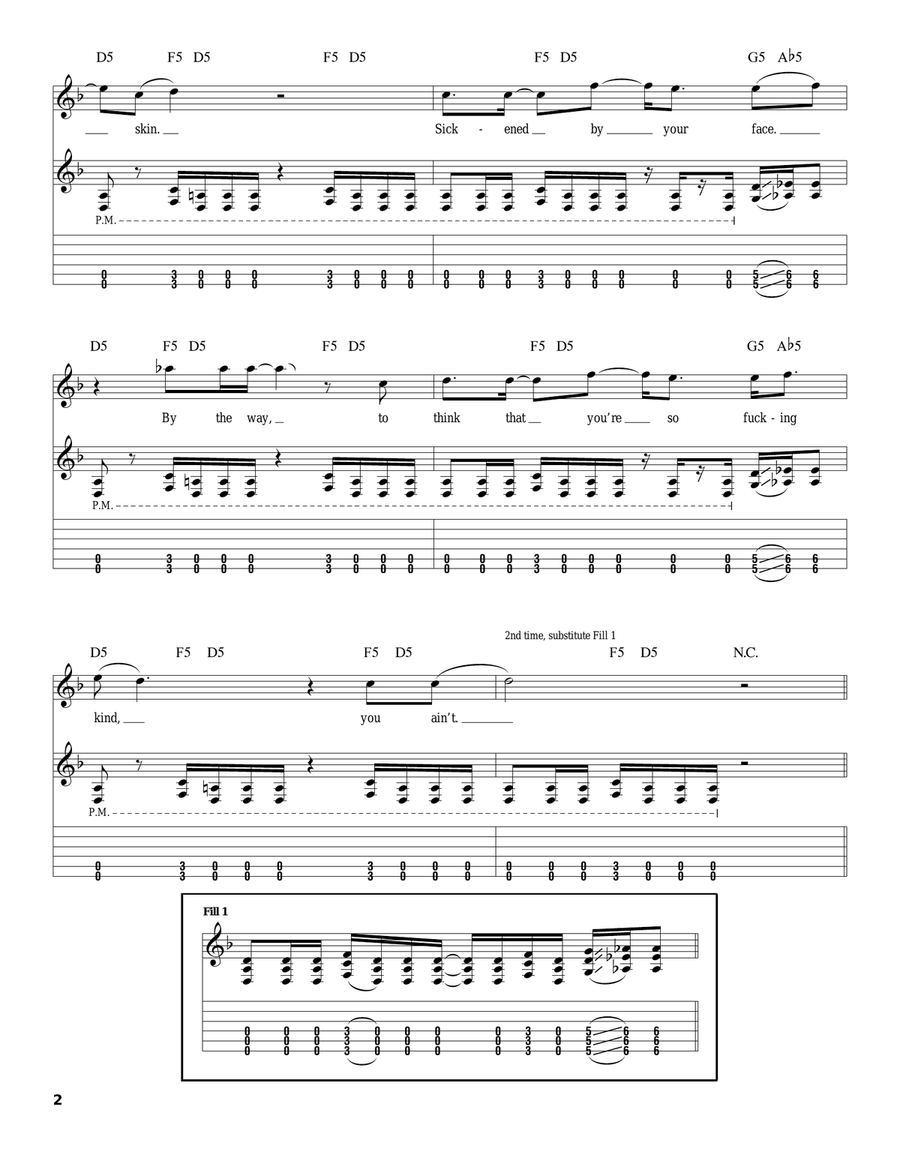 Greed Greed Electric Guitar scores gallery preview page 2