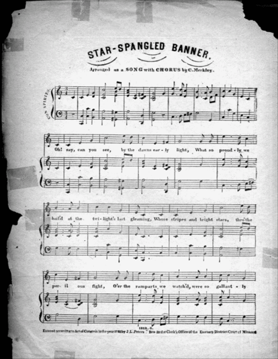 The Star Spangled Banner Voice scores gallery preview page 2