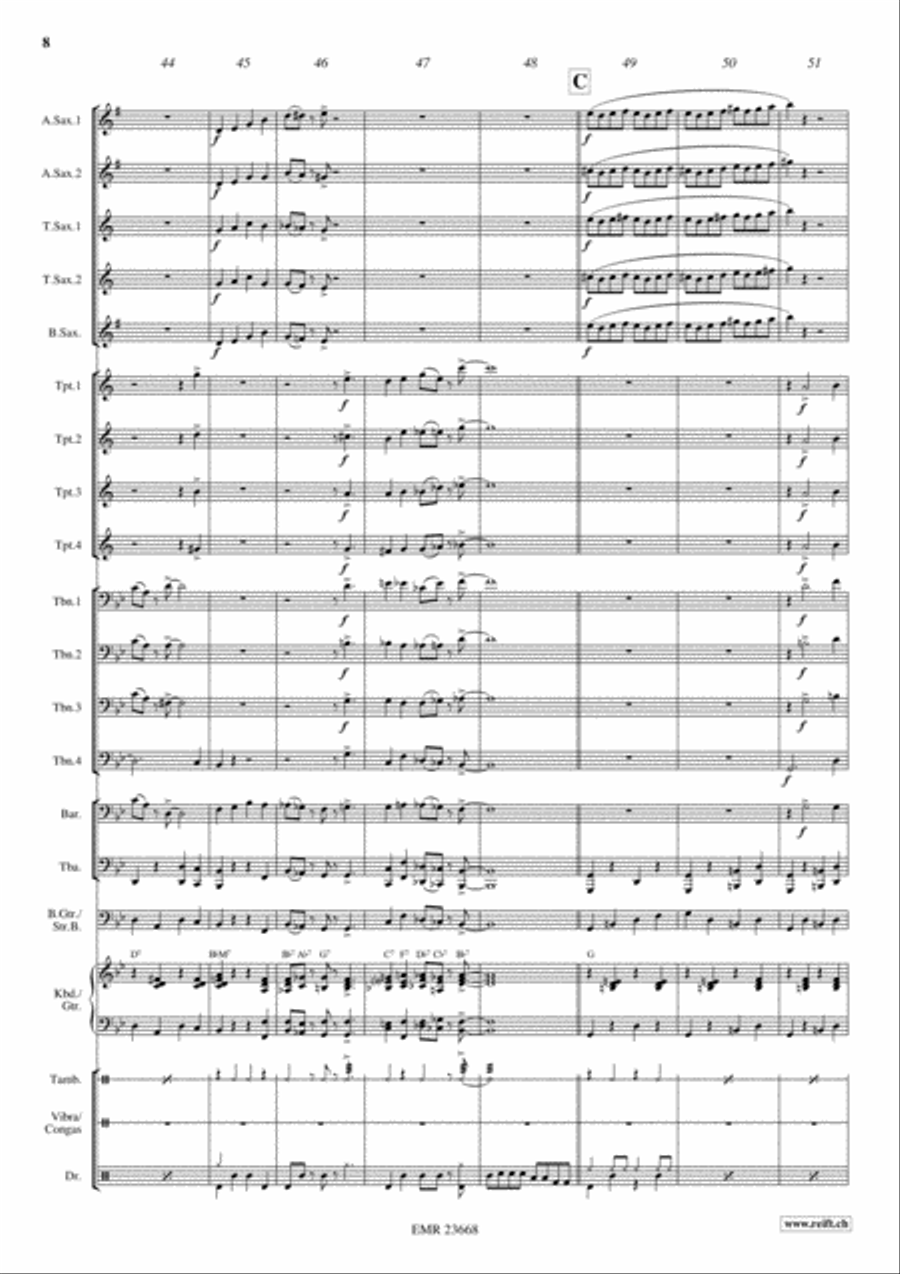 Sweet Georgia Brown Sweet Georgia Brown Big Band scores gallery preview page 8