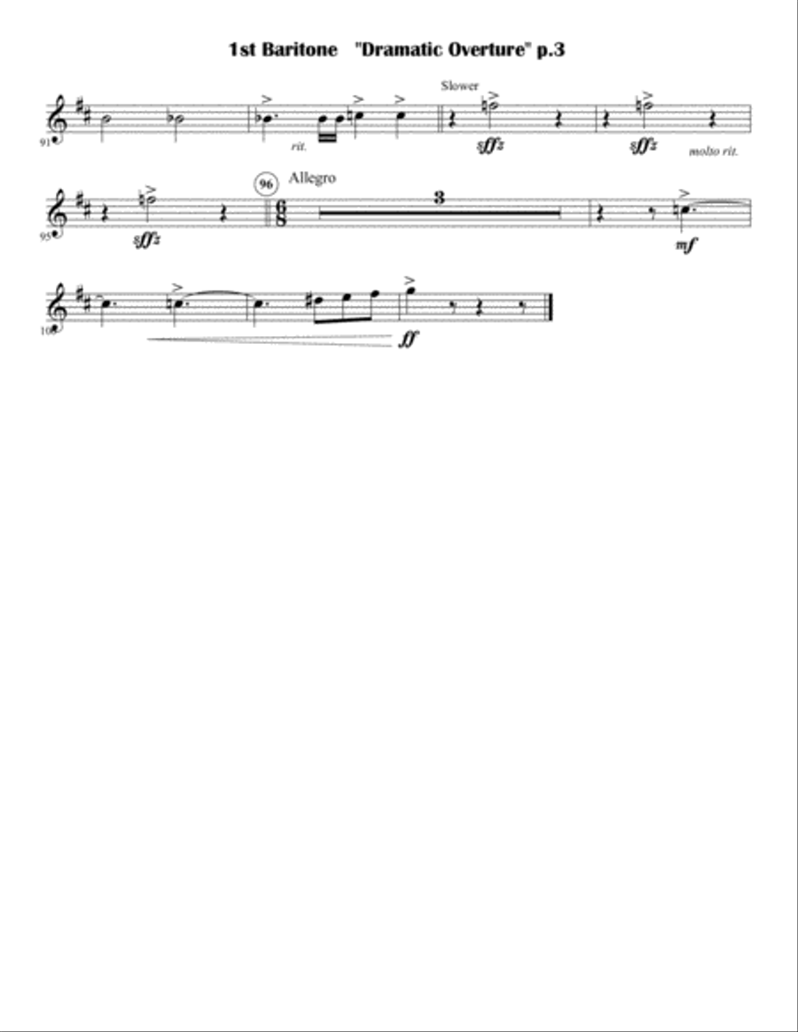 Dramatic Overture Brass Ensemble scores gallery preview page 3