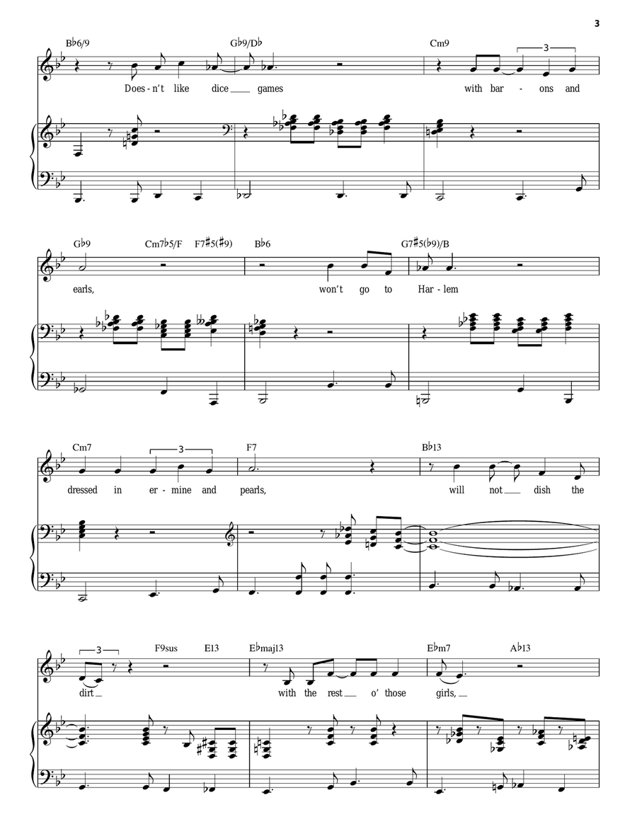 The Lady Is A Tramp Piano, Vocal scores gallery preview page 3