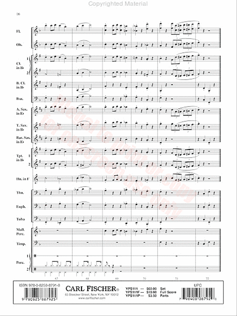 Swingin' Santa Concert Band scores gallery preview page 17