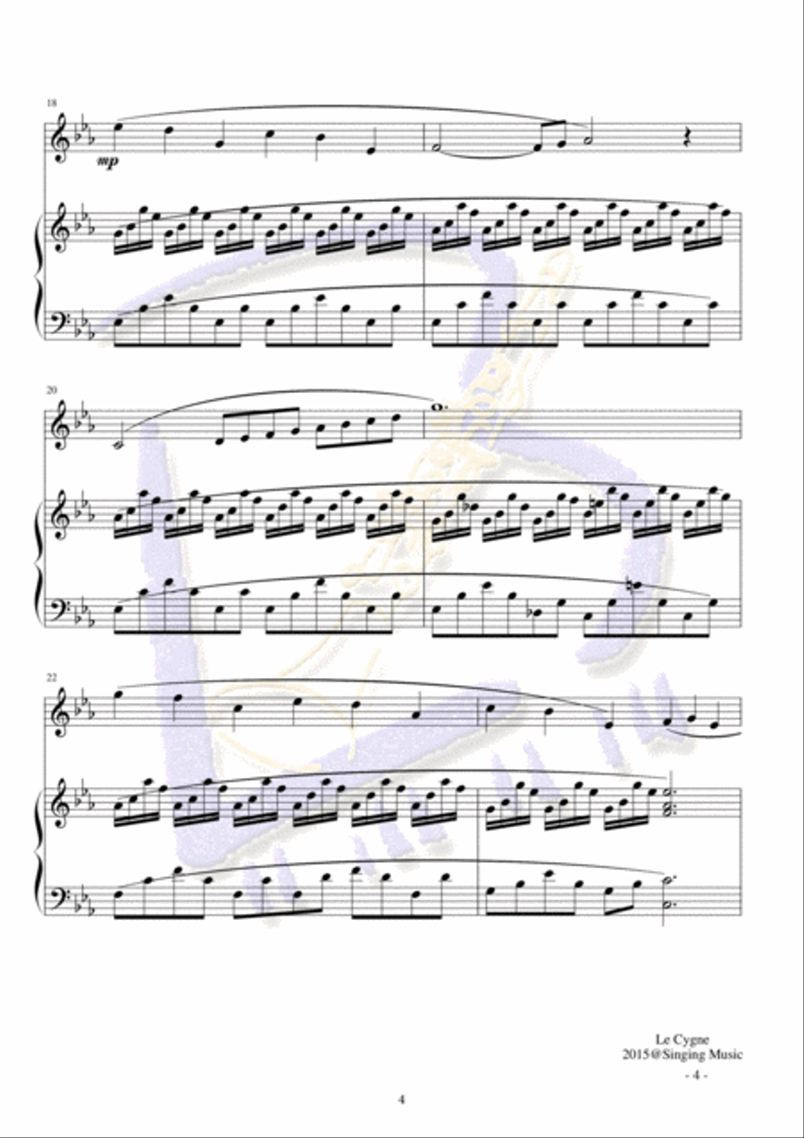 The Swan English Horn scores gallery preview page 4