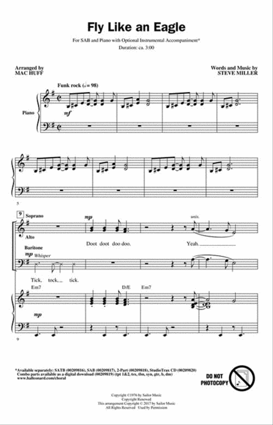 Fly Like an Eagle 3-Part scores gallery preview page 2