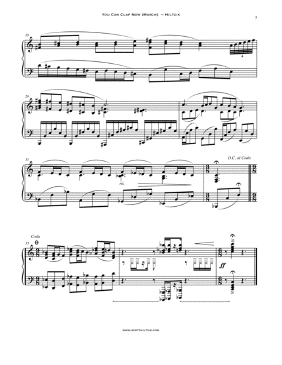 You Can Clap Now Piano Solo scores gallery preview page 4