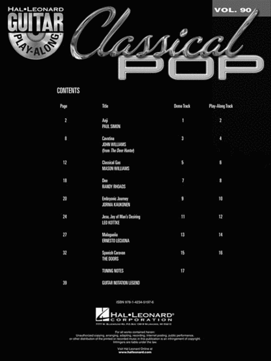 Classical Pop Acoustic Guitar scores gallery preview page 3