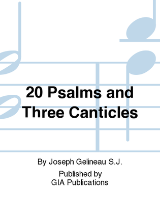Book cover for 20 Psalms and Three Canticles