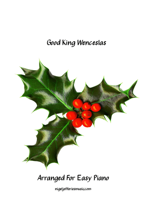 Book cover for Good King Wenceslas arranged for easy piano