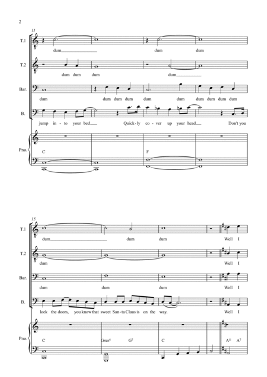 I Wish It Could Be Christmas Every Day I Wish It Could Be Christmas Every Day TTBB scores gallery preview page 2