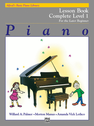 Book cover for Alfred's Basic Piano Library Lesson Book Complete