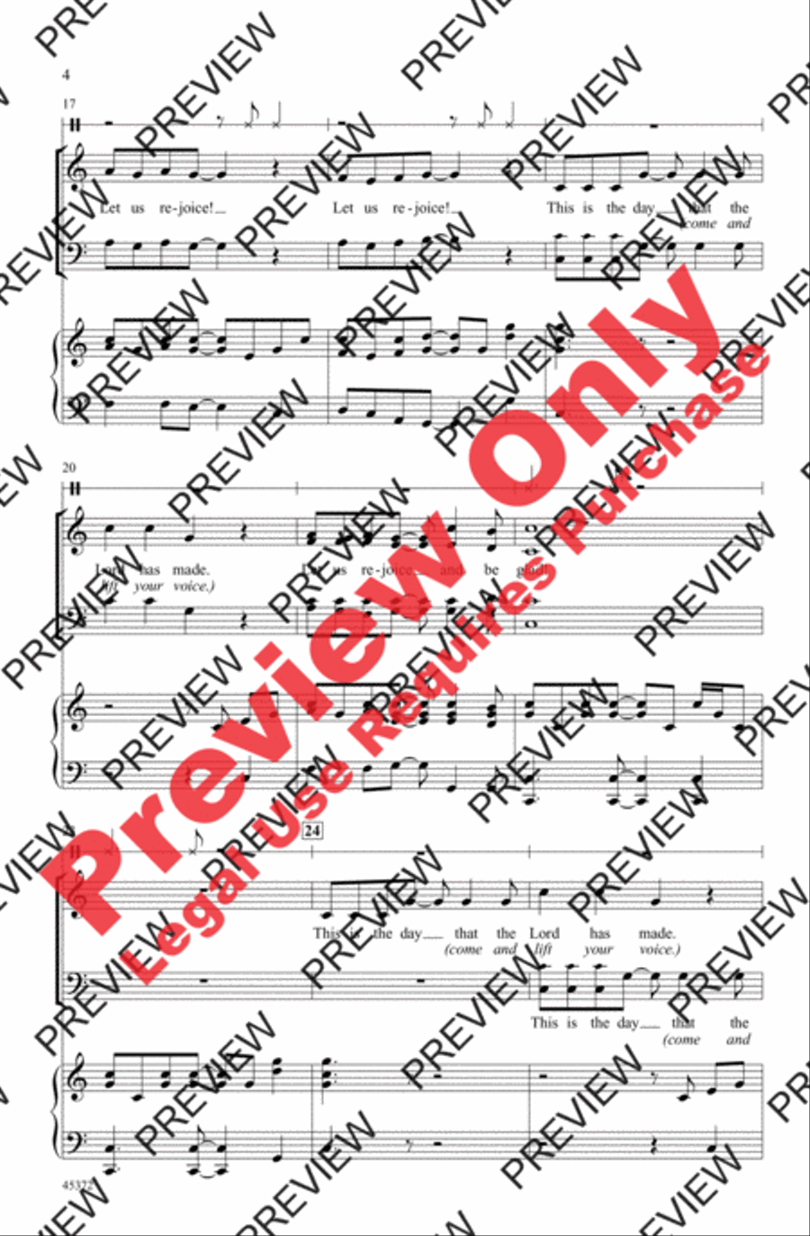 This Is the Day! This Is the Day! 4-Part scores gallery preview page 4