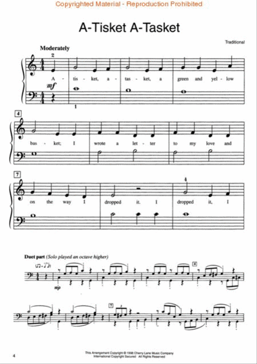 Puff the Magic Dragon and 54 Other All-Time Children's Favorites Easy Piano scores gallery preview page 2