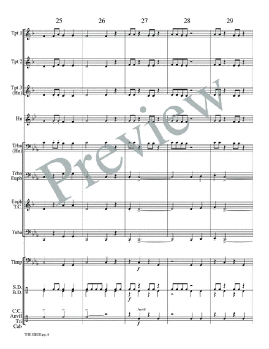 The Siege Small Ensemble scores gallery preview page 8