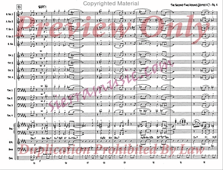 The Second Time Around (Edited) Jazz Ensemble scores gallery preview page 5