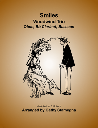 Book cover for Smiles - Woodwind Trio (Oboe, Bb Clarinet, Bassoon)