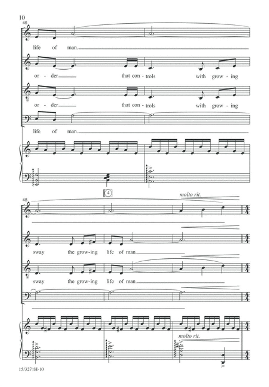 The Choir Invisible 4-Part scores gallery preview page 10